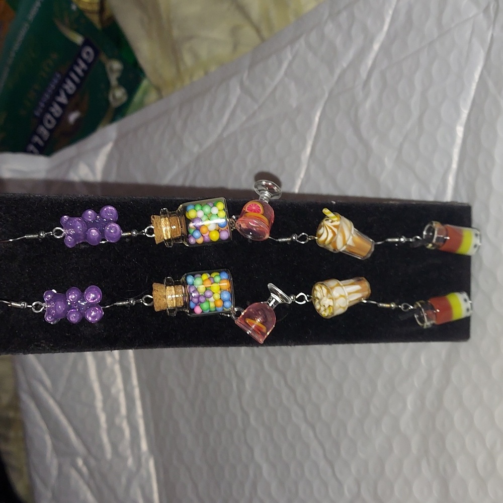 5 pair Realistic boba Milkshake,Candy Earrings plastic, resin New